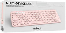 Cargar imagen en el visor de la galería, Teclado Bluetooth K380 Rosa para Tablet, Celular, Multidispositivo
