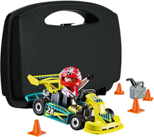 Cargar imagen en el visor de la galería, Playmobil construccion Go Kart Maletin