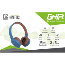 Cargar imagen en el visor de la galería, Audífono Diadema Ghia N2 Inalámbrico Bluetooth Gac-182a