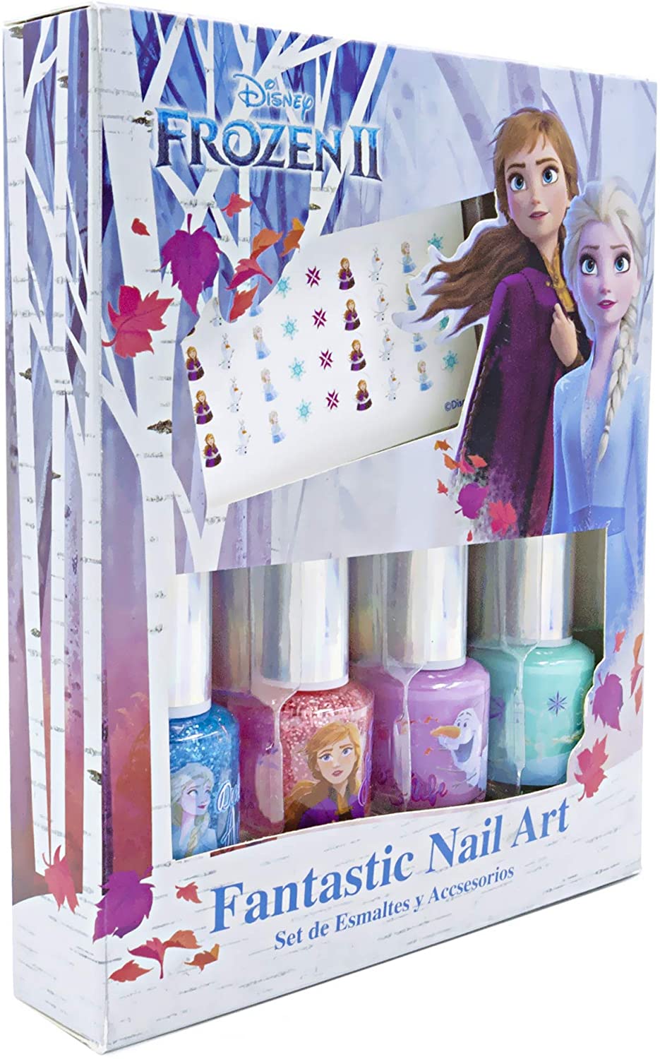 Barnices Esmaltes Frozen Kit 4 Esmaltes De Uñas 3d Para Niña Lavables
