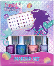 Cargar imagen en el visor de la galería, Barnices Esmaltes Para Niña Sirena 4 Pack Esmalte Uñas 3d Lavables
