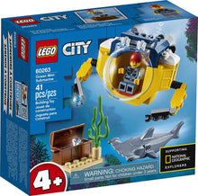 Cargar imagen en el visor de la galería, Lego City Mini Submarino Del Oceano 60263 Nat Geo

