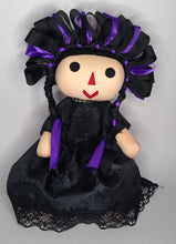 Cargar imagen en el visor de la galería, Muñeca Artesanal Otomi Lele Maria Queretana Original G Negro
